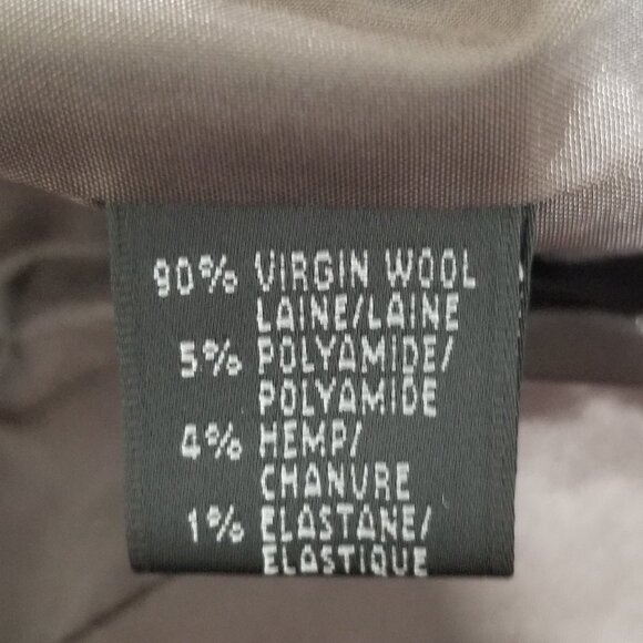 Lafayette 148 Ny Womens Wool Blazer 10 Brown Modern Single Button Jacket Career - Picture 9 of 9